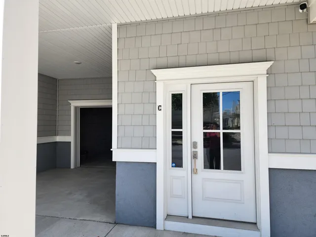 a view of white door