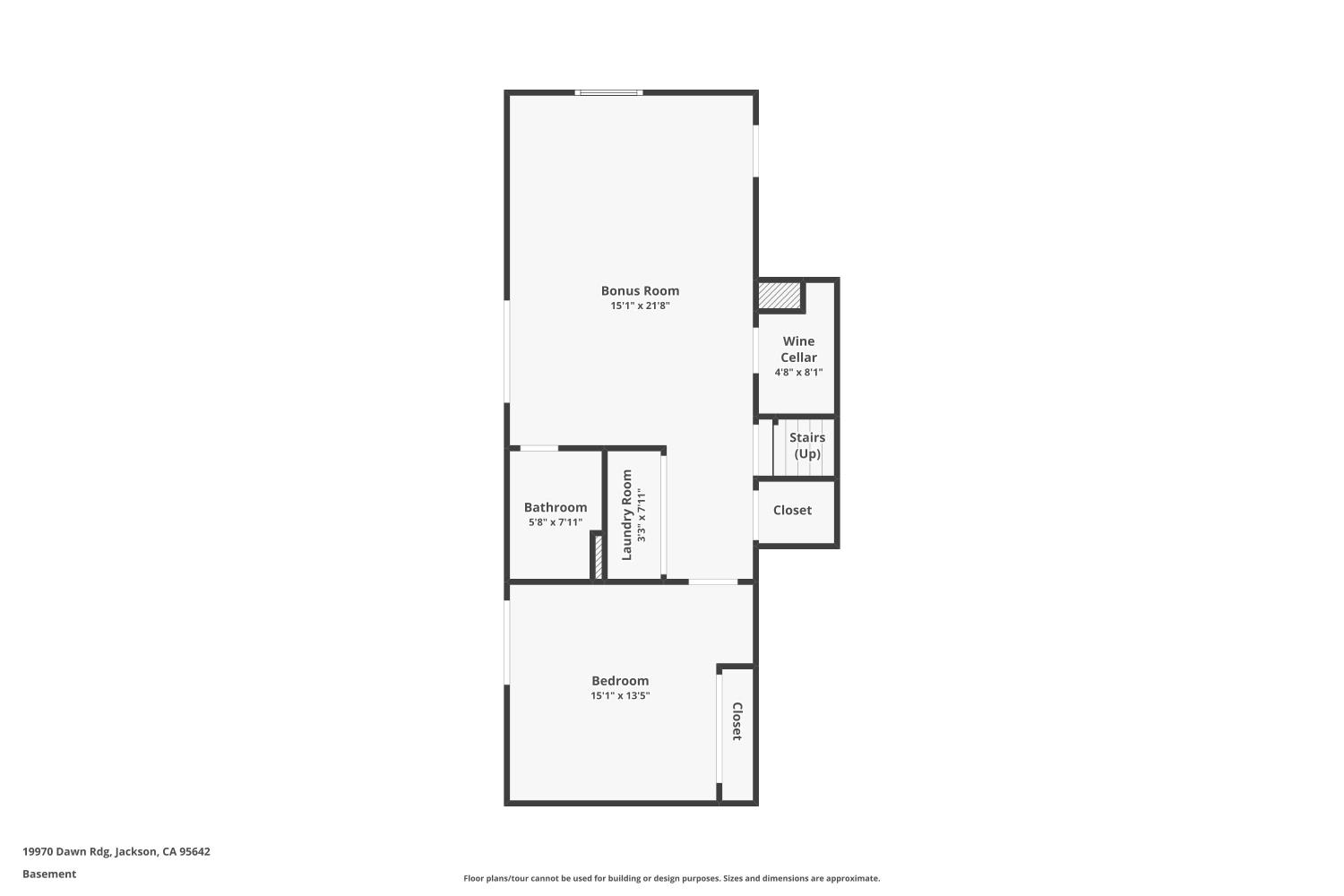 19970 Dawn Ridge Drive Jackson, CA 95642 - Photo 55 of 56 Lower Level Floor Plan