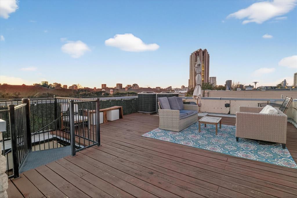 4105 Lafayette Street Dallas, TX 75204 - Photo 25 of 26 a view of roof deck with seating space