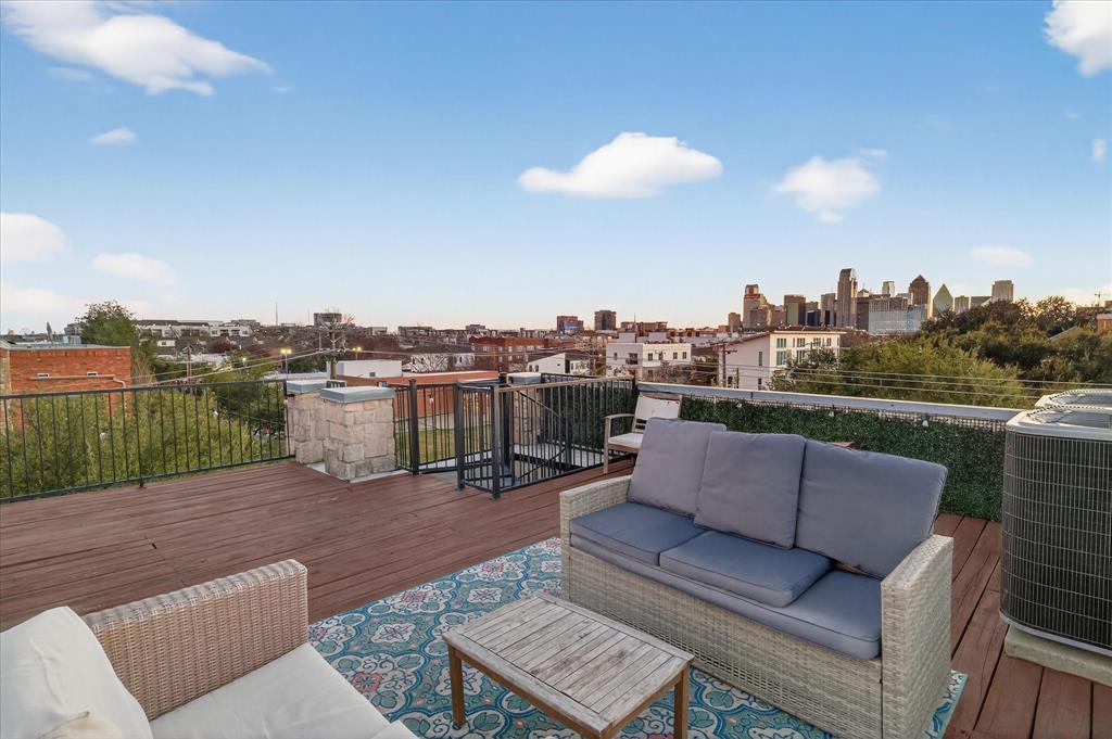 4105 Lafayette Street Dallas, TX 75204 - Photo 26 of 26 a view of a terrace with couches and a table