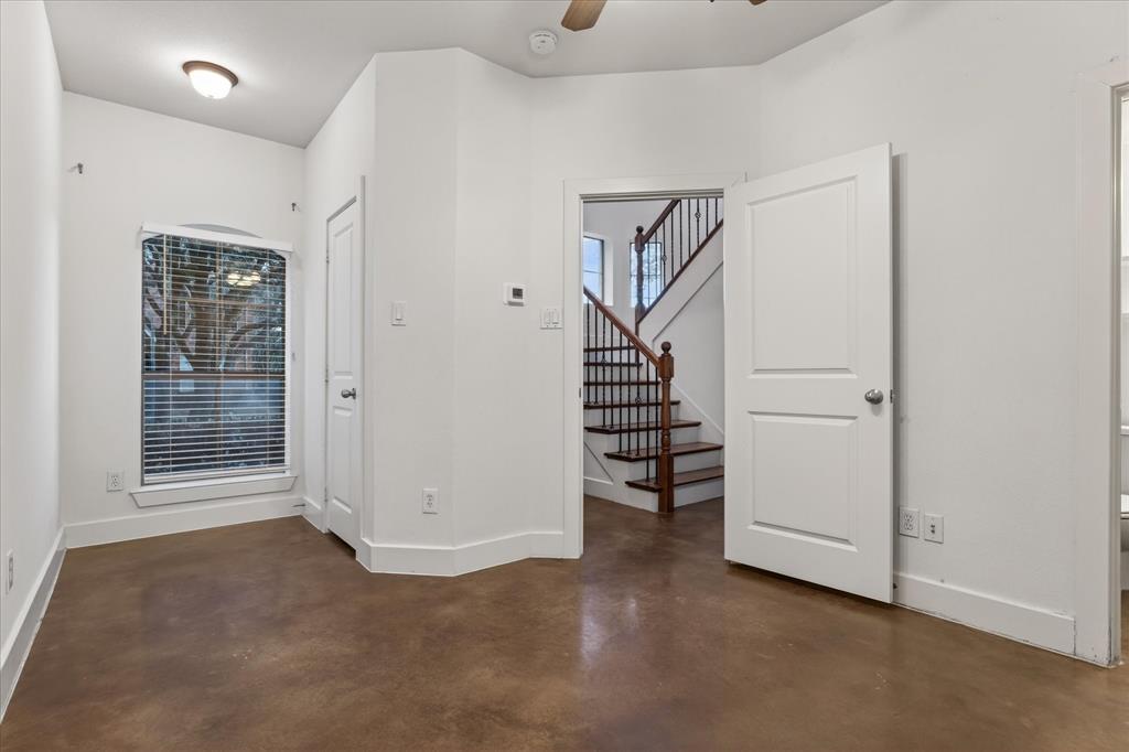 4105 Lafayette Street Dallas, TX 75204 - Photo 5 of 26 a view of an empty room with a fireplace