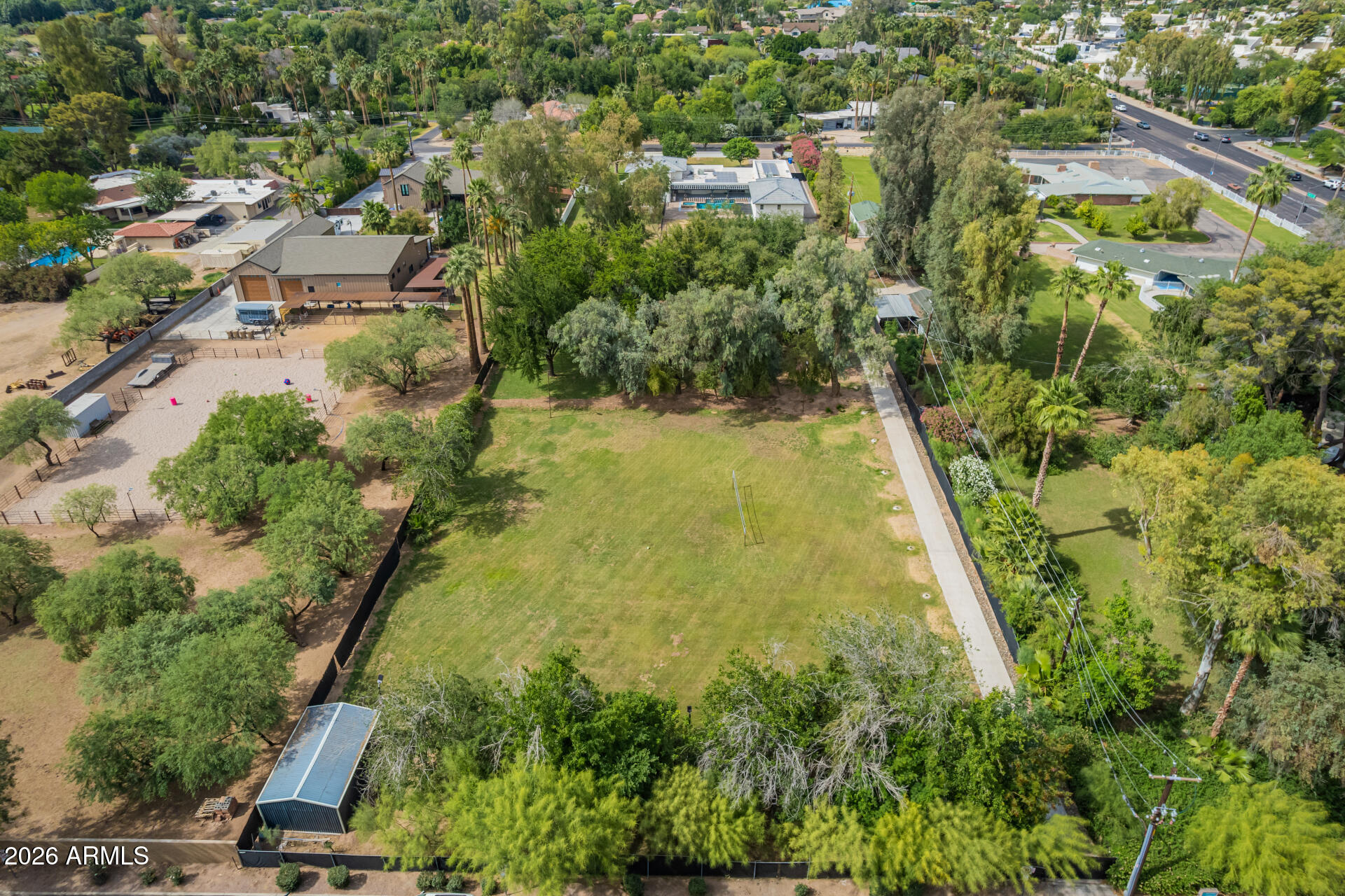 2311 East Colter Street Phoenix, AZ 85016 - Photo 84 of 93 an aerial view of residential houses with outdoor space and trees