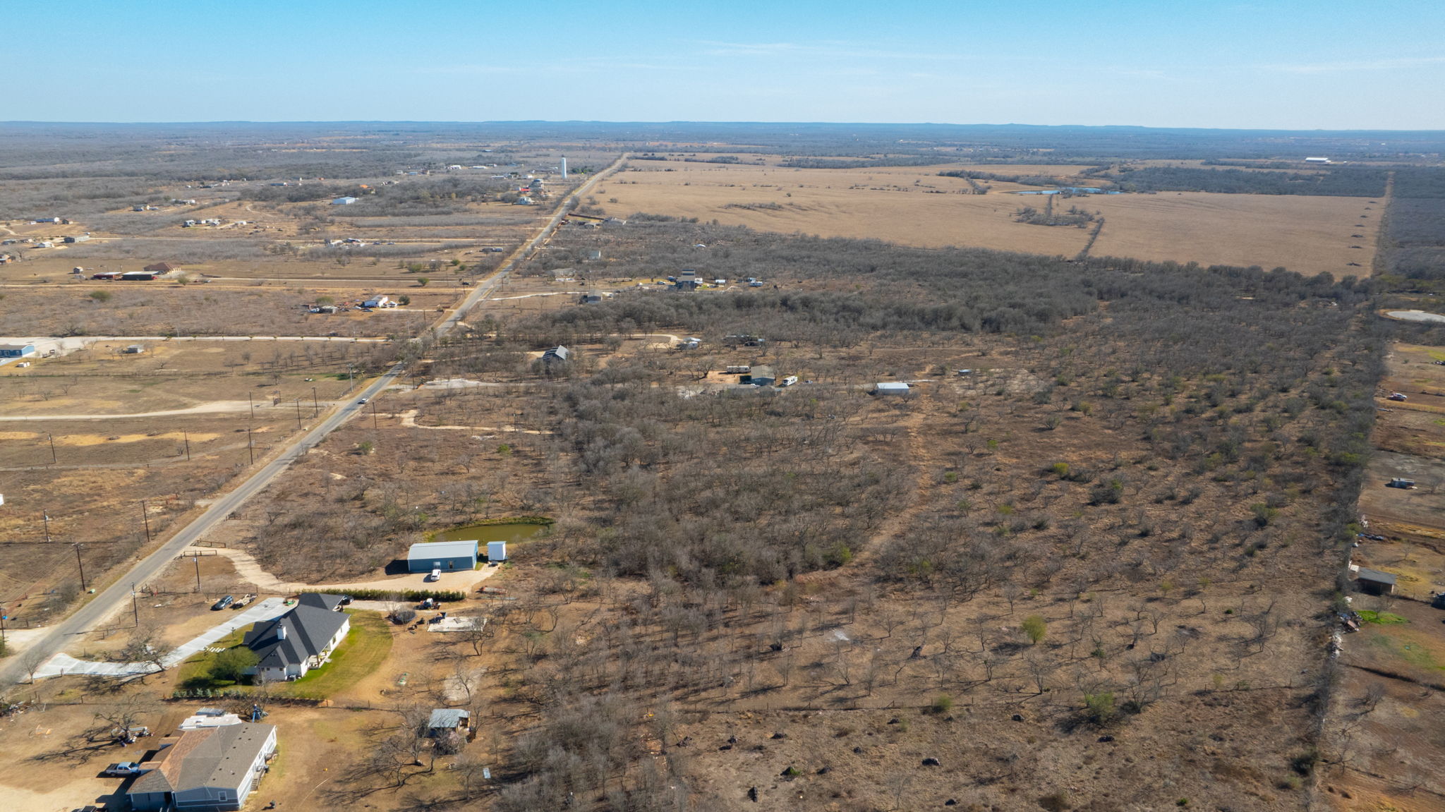3991 Barth Road Lockhart, TX 78644 - Photo 14 of 27 Aerial overview of property's location with rural landscape
