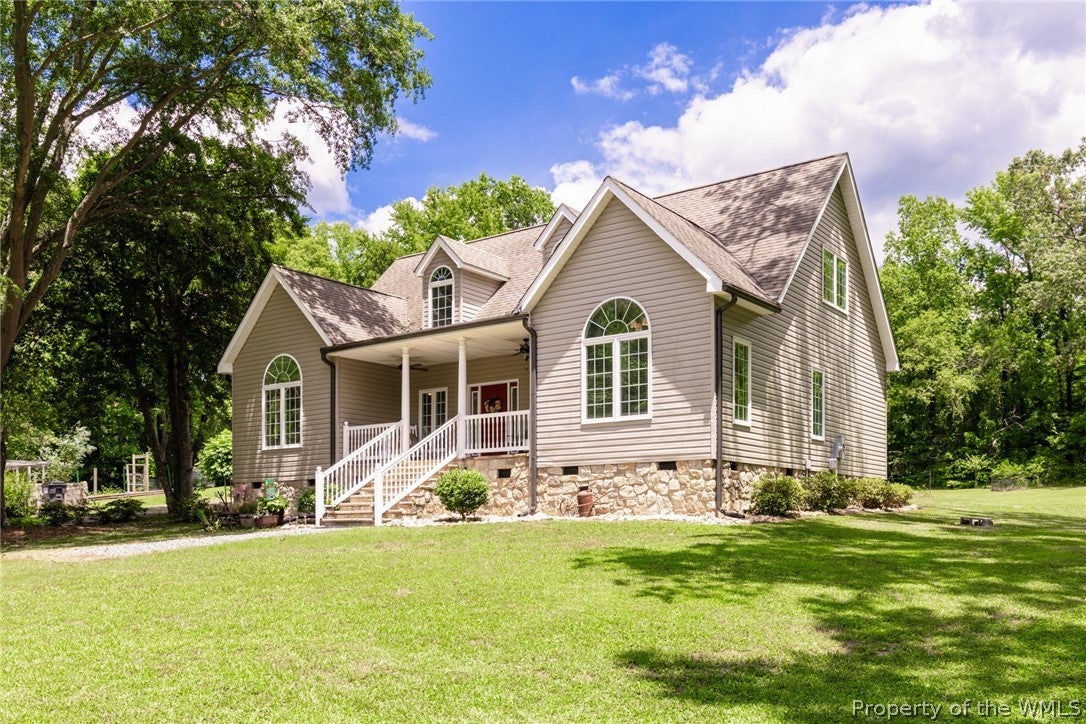 9038 Diascund Road Lanexa, VA 23089 - Photo 1 of 1 Charming Cape Cod on 18.72 acres has 3 bedrooms and 2.5 baths.