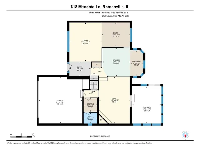 $425,000 | 618 Mendota Lane, Romeoville, IL 60446