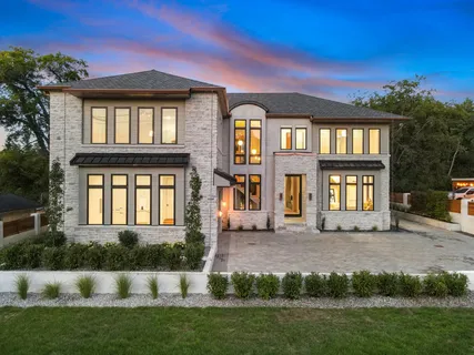 a front view of a house