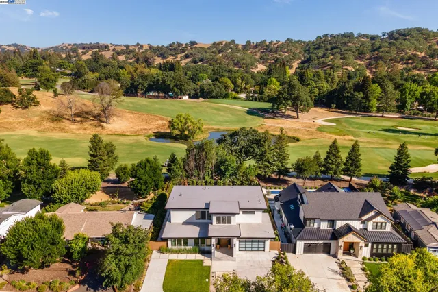 a view of a lake with a mountain