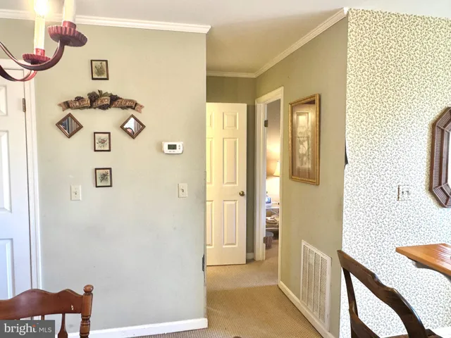 a view of a hallway with interior of the house