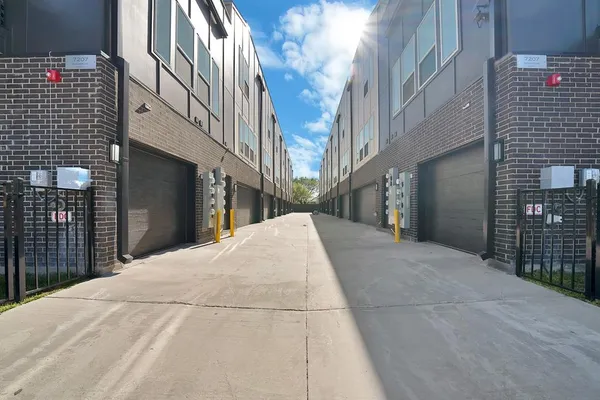 a view of a building with a outdoor space