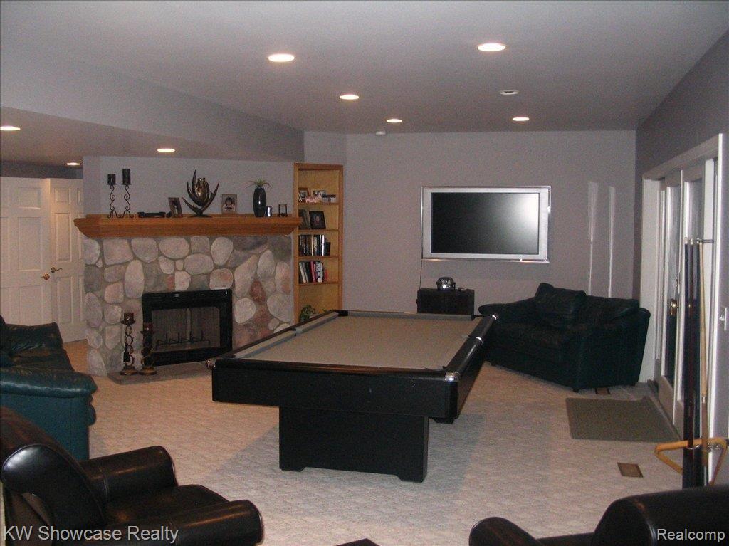 9489 Cherrywood Road Clarkston, MI 48348 - Photo 16 of 19 Fireplace in Lower Level