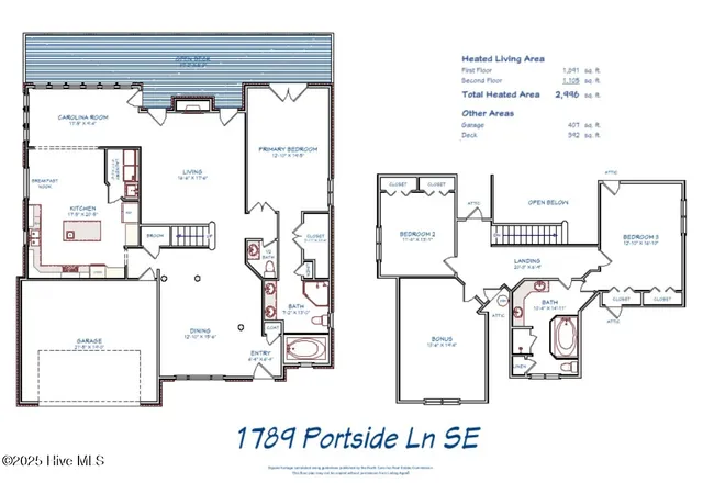 $600,000 | 1789 Portside Lane Southeast, Bolivia, NC 28422