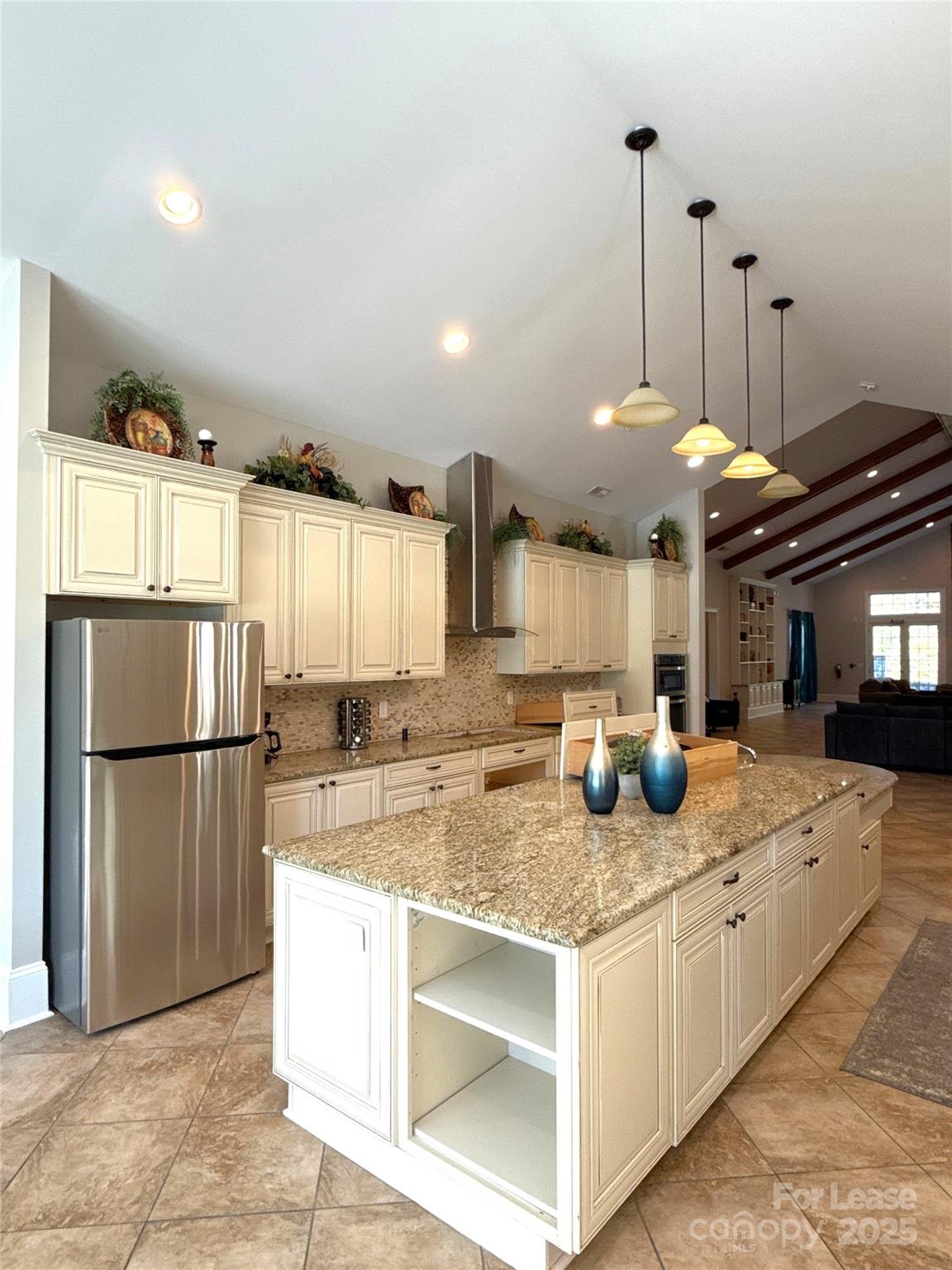 14019 Thompson Road Charlotte, NC 28227 - Photo 15 of 43 a kitchen with stainless steel appliances granite countertop a sink a refrigerator and a stove