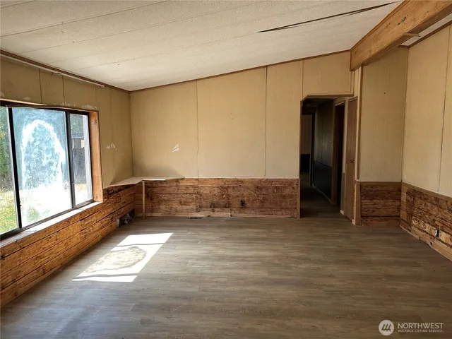 a view of a room with window