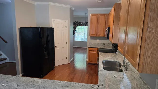 view of living room with wooden floor