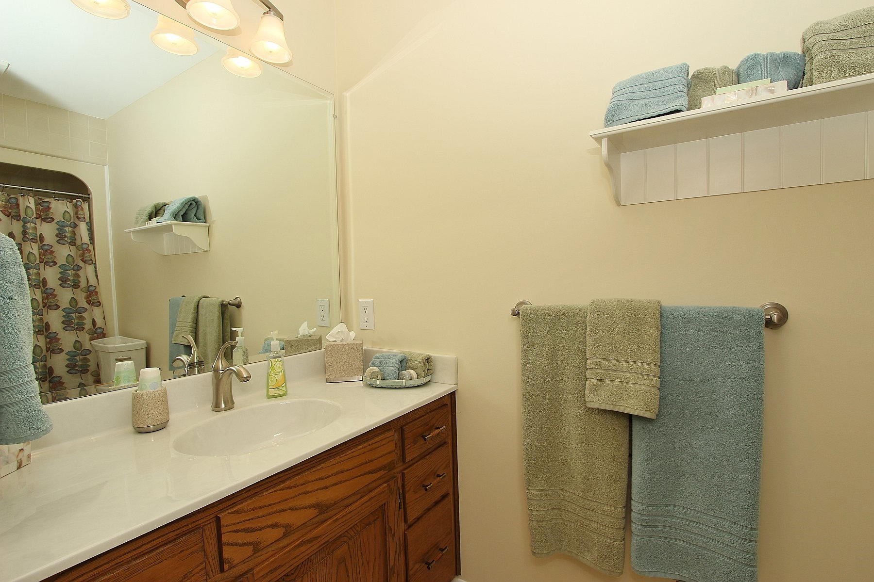 840 Brushy Ridge Road Salem, VA 24153 - Photo 51 of 86 a bathroom with a sink and mirror