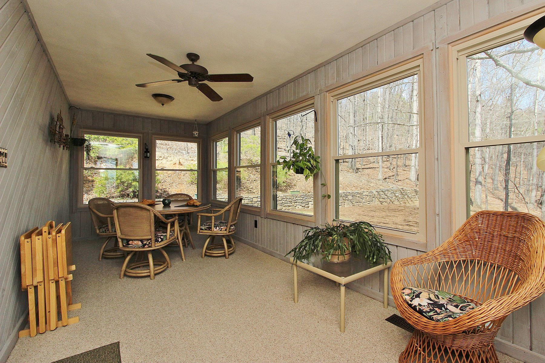 840 Brushy Ridge Road Salem, VA 24153 - Photo 56 of 86 a dining room with furniture and a large window