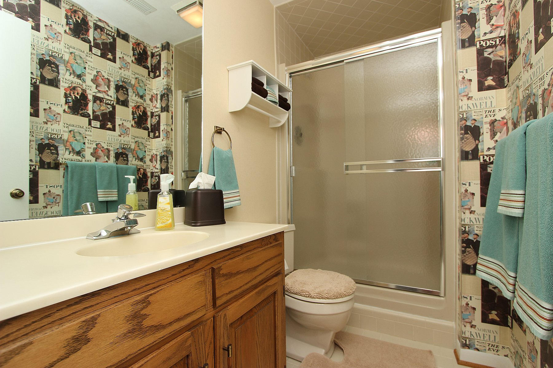 840 Brushy Ridge Road Salem, VA 24153 - Photo 76 of 86 a bathroom with a sink toilet and shower