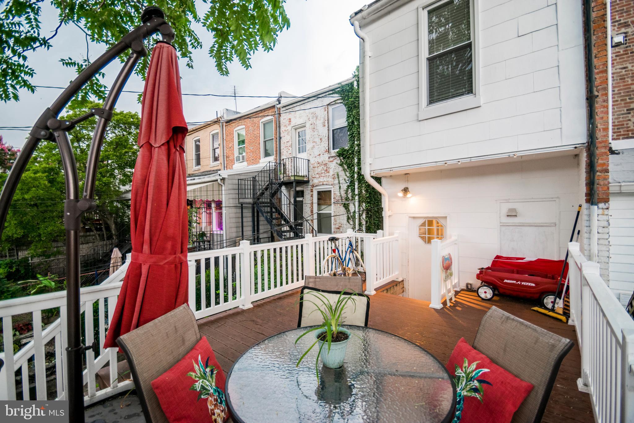 3612 Roland Avenue Baltimore, MD 21211 - Photo 49 of 53 Rear deck with stairs to parking area
