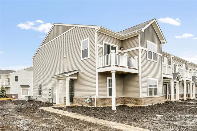 a front view of a house
