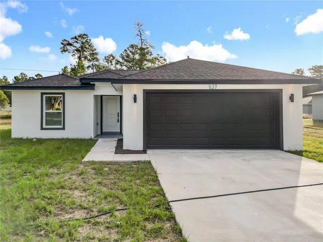 a front view of a house