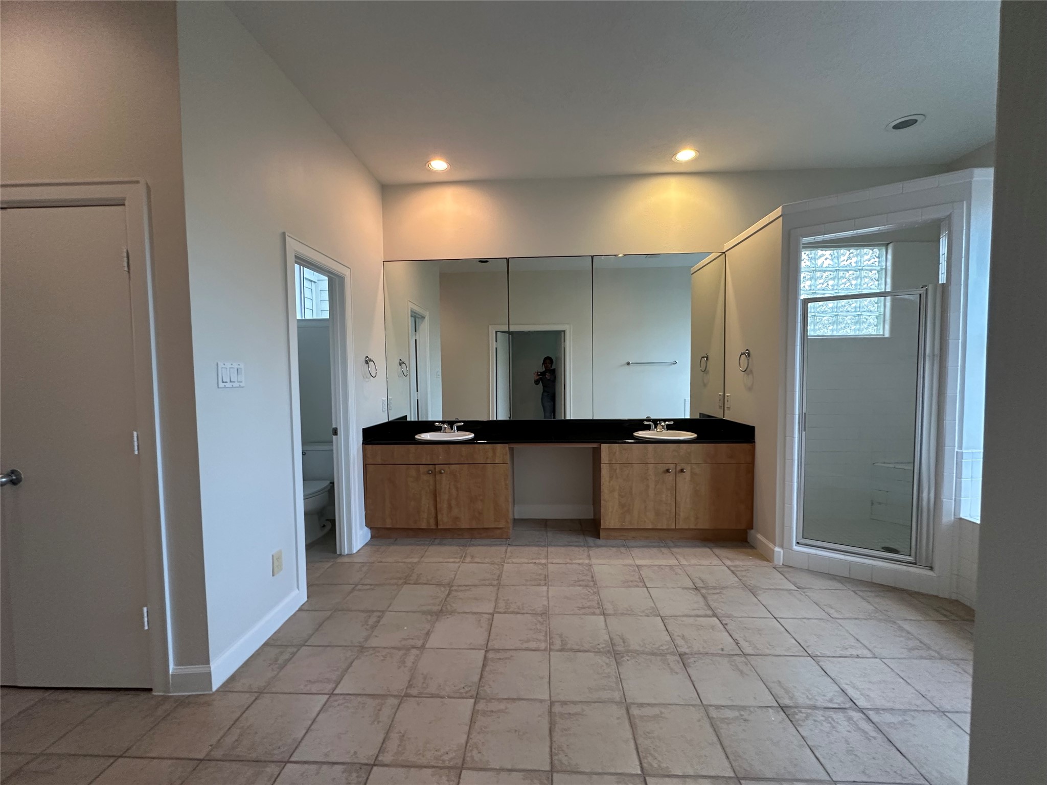 2713 Crawford Street Houston, TX 77004 - Photo 18 of 27 a large bathroom with a tub and large windows