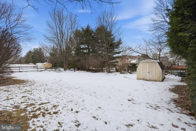 a street view covered with snow