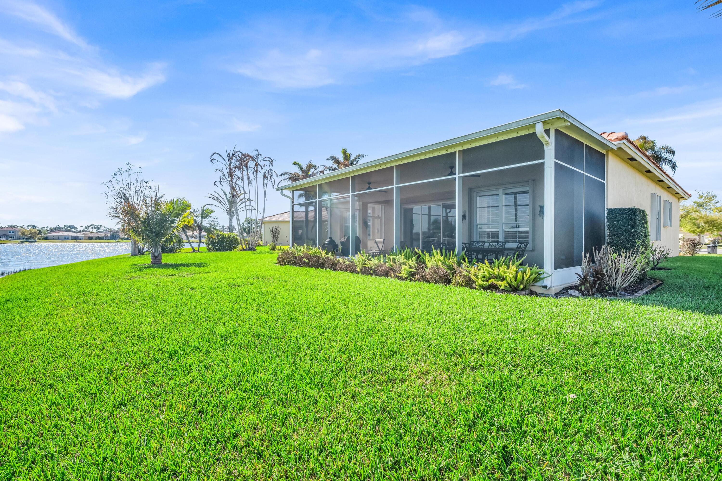 5902 Walnut Park Lane Fort Pierce, FL 34951 - Photo 38 of 45 a view of a backyard with plants