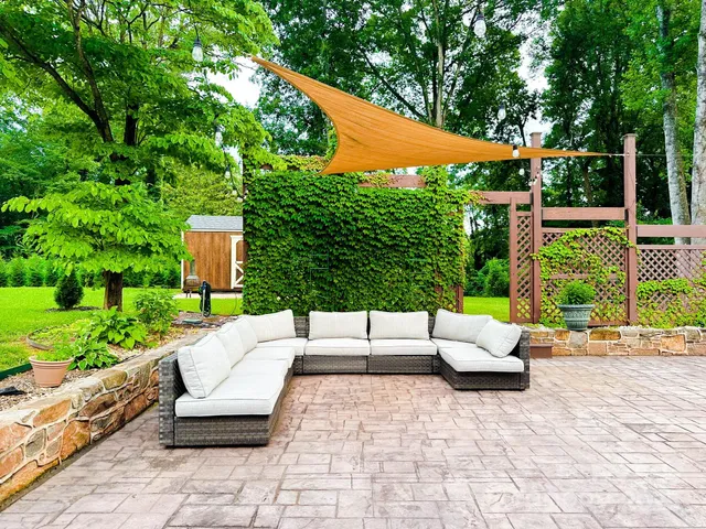 a patio view with patio