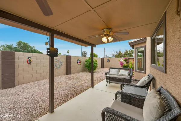 a outdoor space with couch
