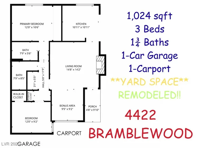 $1,650 | 4422 Bramblewood Street, Las Vegas, NV 89147