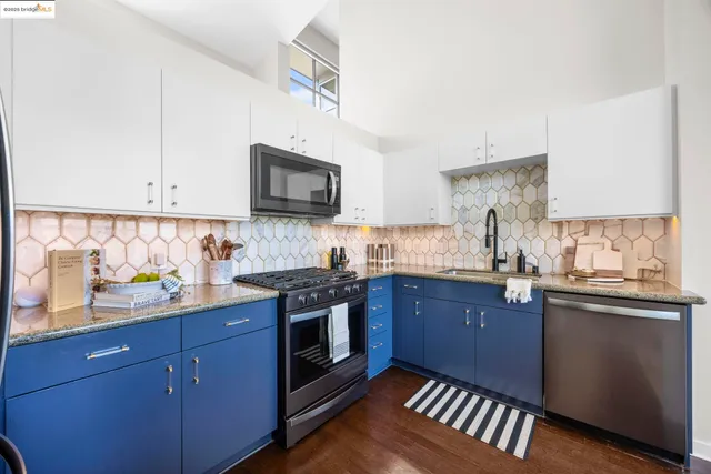 a view of a granite counter top