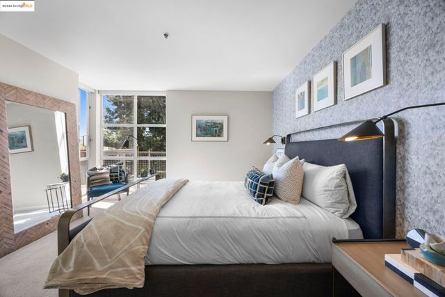 a view of a living room and bathroom