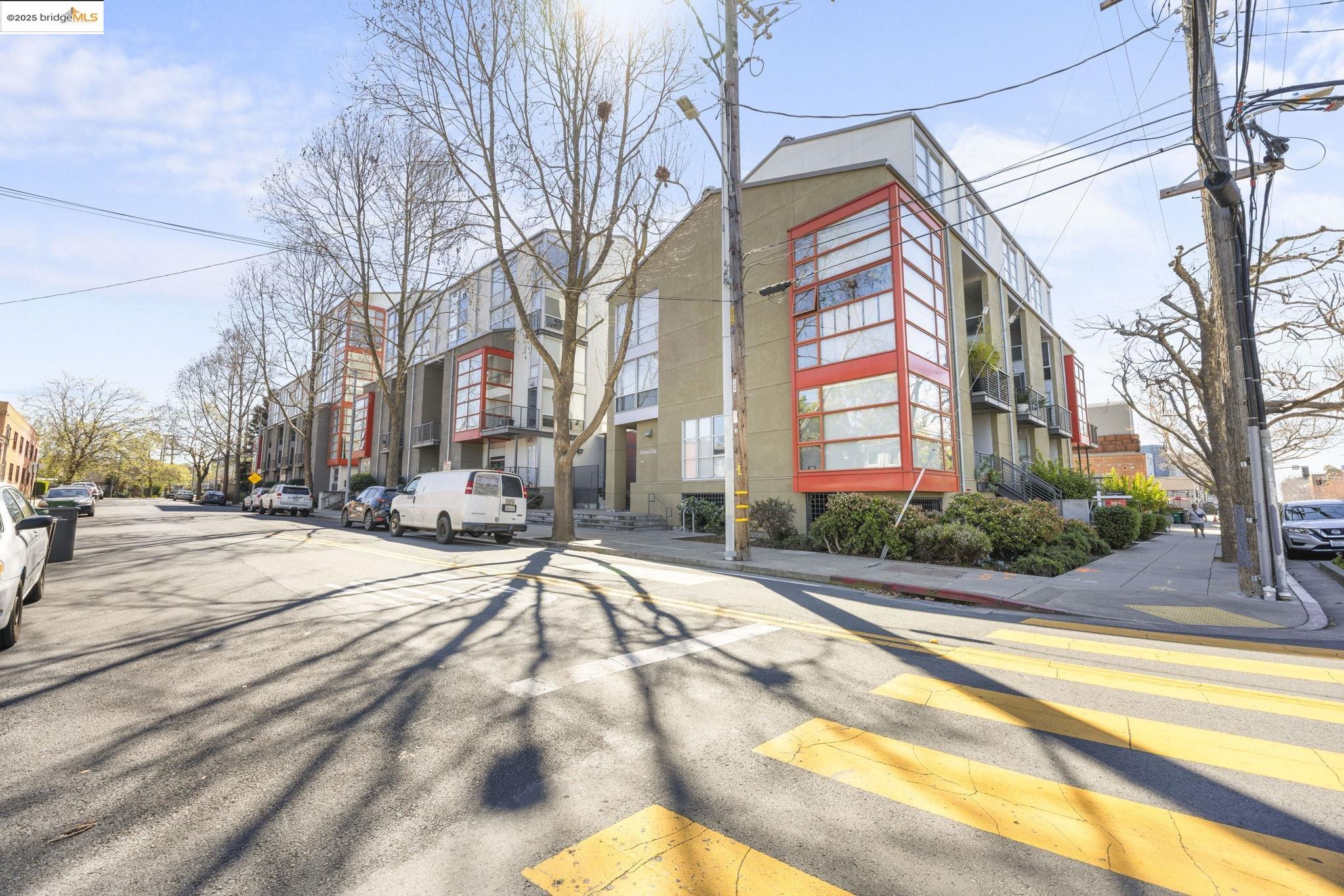 1007 41st Street, Unit 334 Oakland, CA 94608 - Photo 55 of 59 a view of a building with snow on the road
