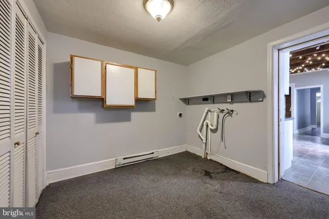 a view of a storage room