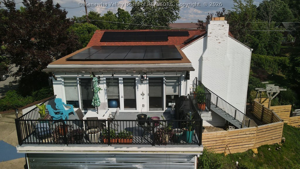 1521 Clark Road Charleston, WV 25314 - Photo 48 of 50 Aerial view of deck off of main level family room