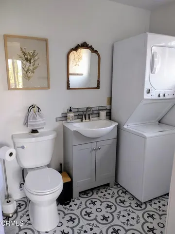 a view of balcony with furniture