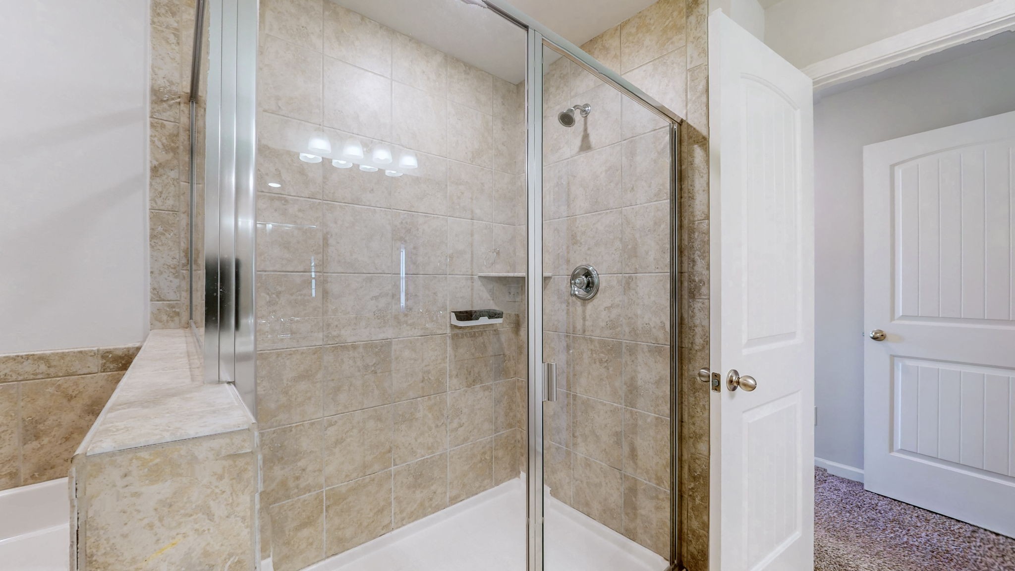 4235 Grapevine Loop Smyrna, TN 37167 - Photo 14 of 44 a bathroom with a glass shower door