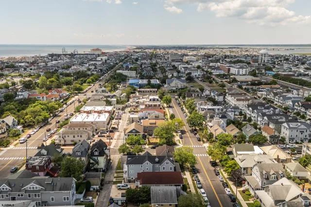 an aerial view of a city with lots of residential buildings