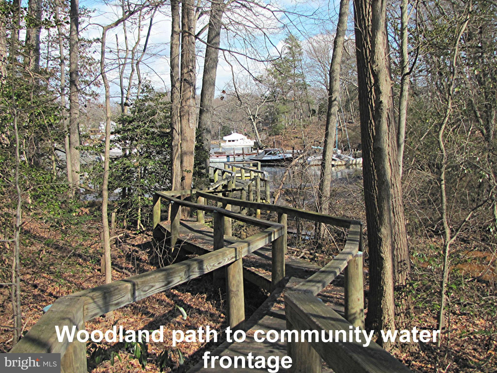 238 Mill Church Road Arnold, MD 21012 - Photo 29 of 30 Community woodland walkway to water