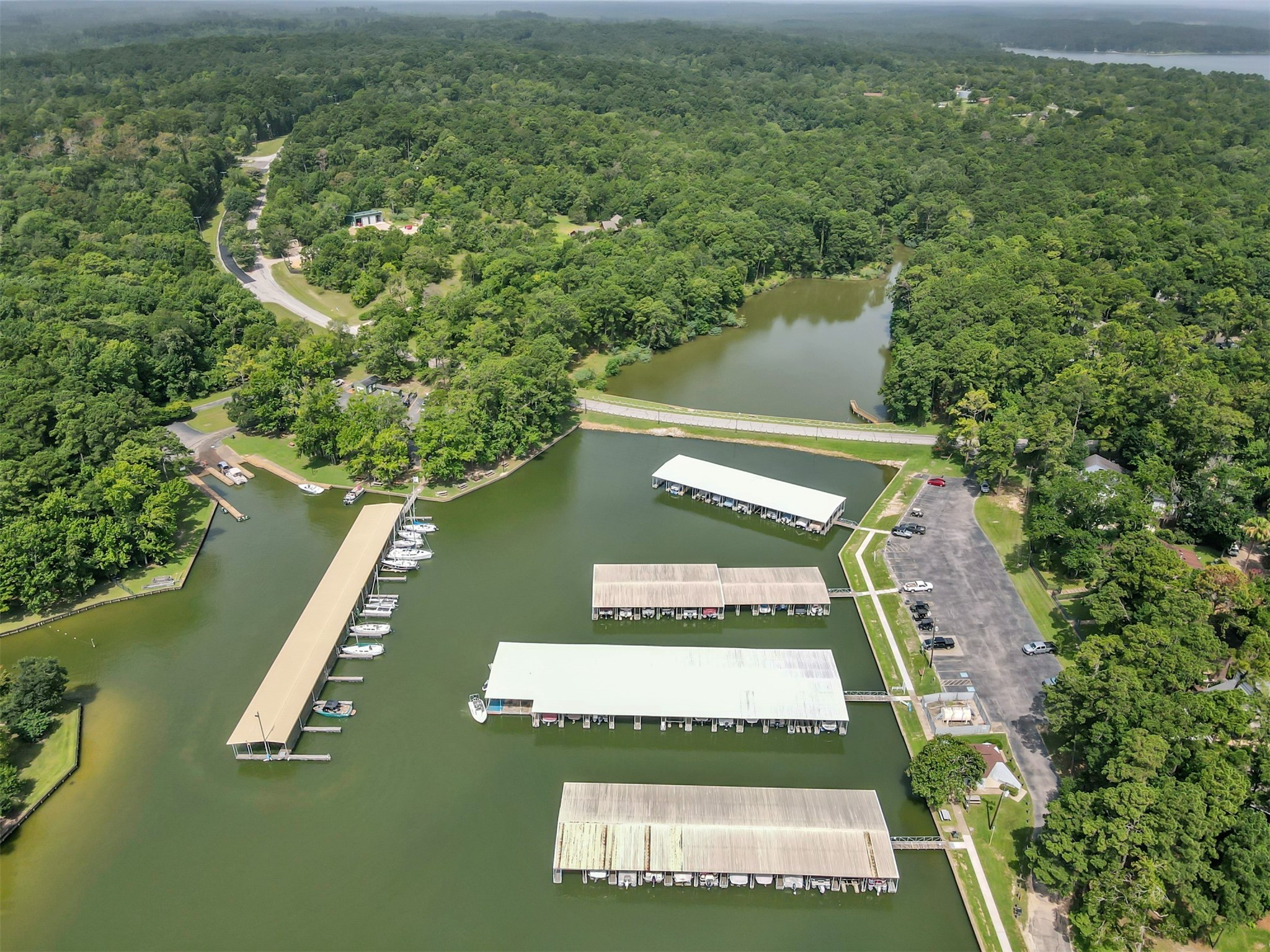 162 Villa Way Coldspring, TX 77331 - Photo 40 of 42 a view of a swimming pool with a yard