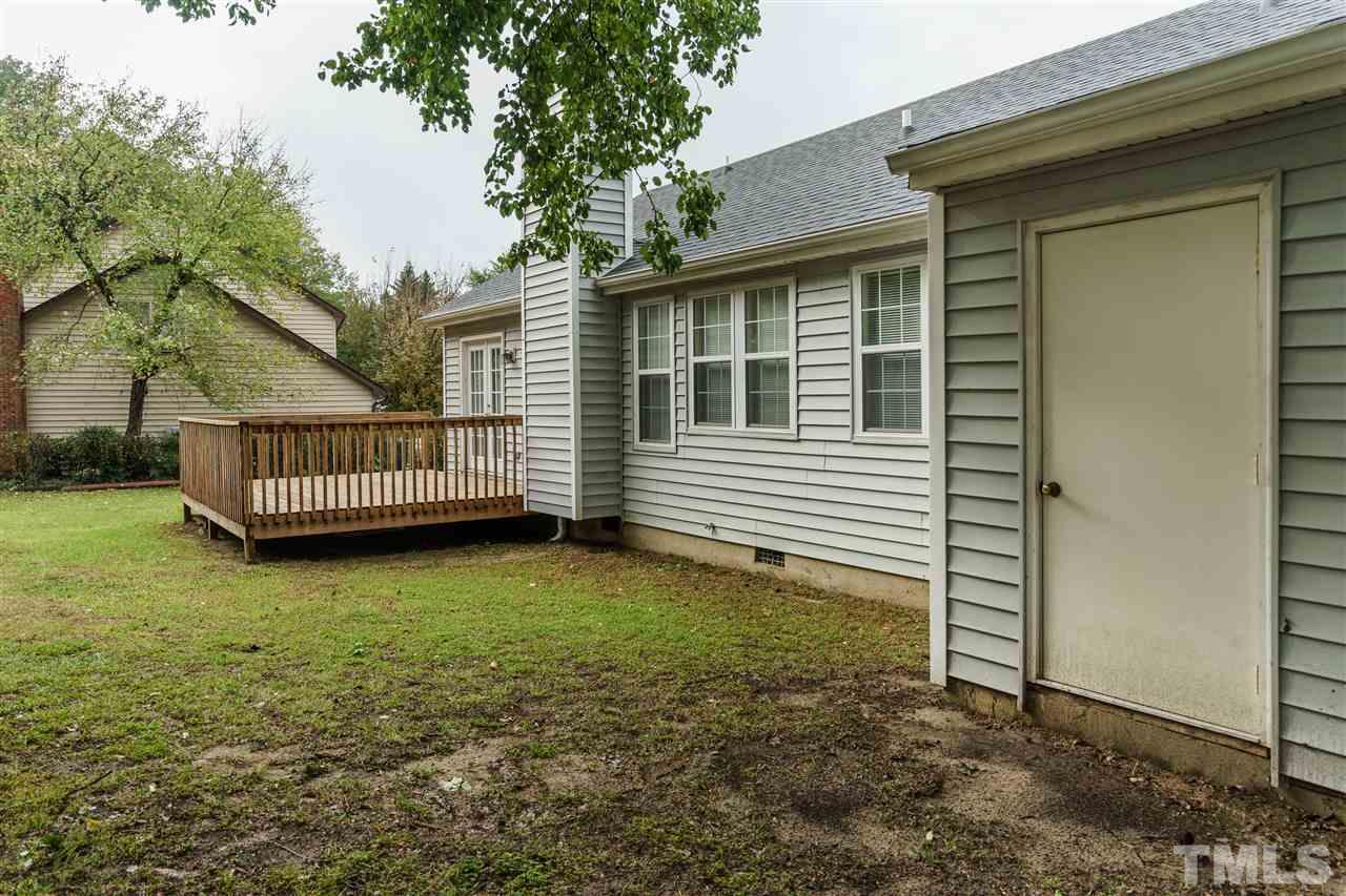 2301 Carthage Circle Raleigh, NC 27604 - Photo 16 of 17 a view of backyard with deck