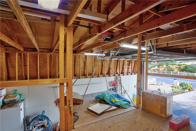 a view of storage and utility room