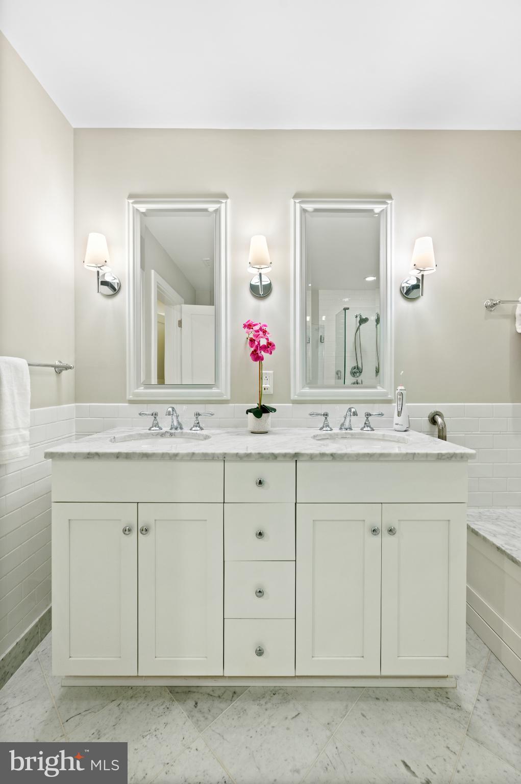 112 Iron Works Way Wayne, PA 19087 - Photo 42 of 50 a bathroom with a sink vanity and mirror
