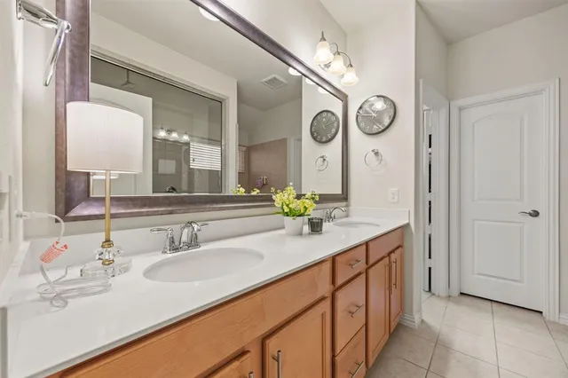 a bathroom with shower