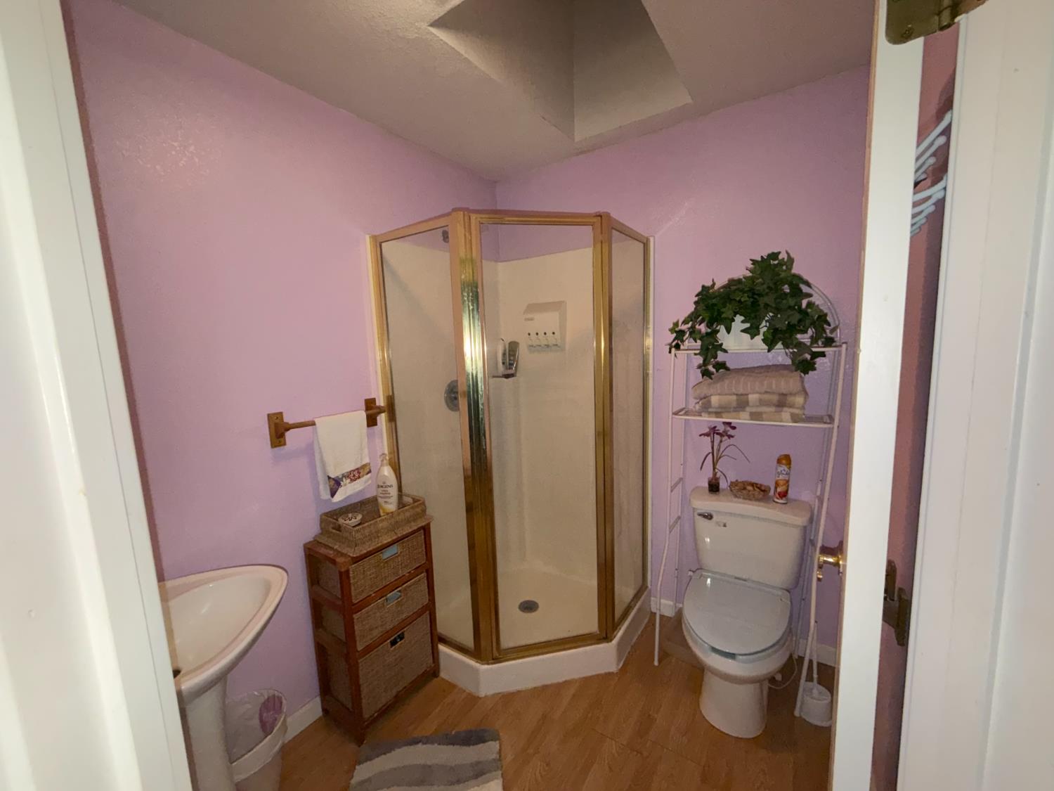 645 Rigby Lane Applegate, CA 95703 - Photo 38 of 52 a bathroom with a toilet and a shower