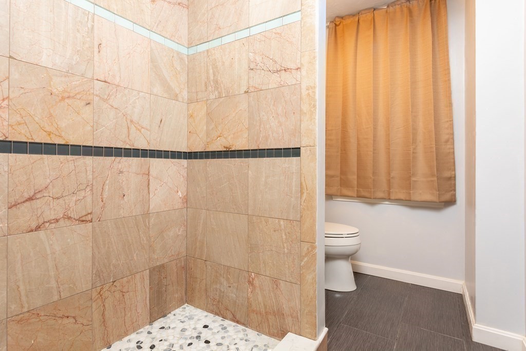 28 Stebbins Street Worcester, MA 01607 - Photo 23 of 29 a bathroom with a shower curtain