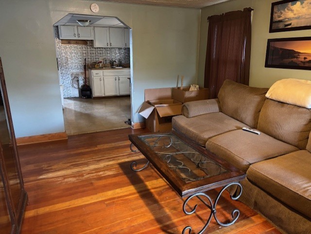 7113 West 71st Street Chicago, IL 60638 - Photo 4 of 16 a living room with furniture and a fireplace