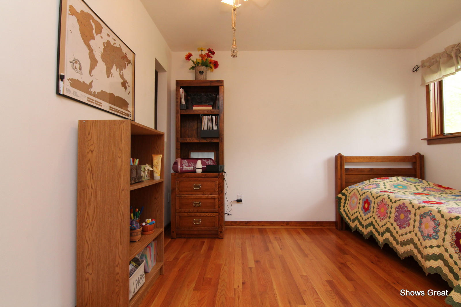5462 Lakedale Road Southwest Roanoke, VA 24018 - Photo 30 of 45 a bedroom with bed and wooden floor