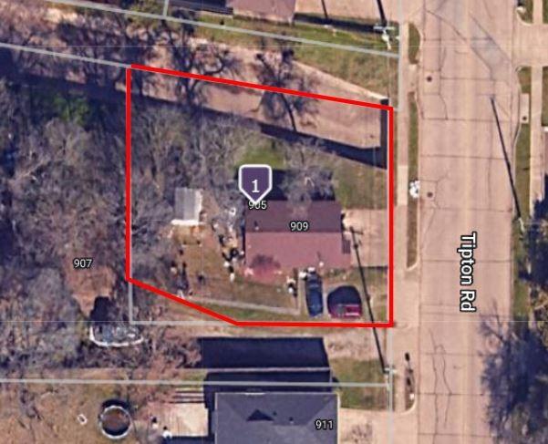 905 Tipton Road Irving, TX 75060 - Photo 1 of 1 APPROXIMATE PROPERTY BOUNDARIES