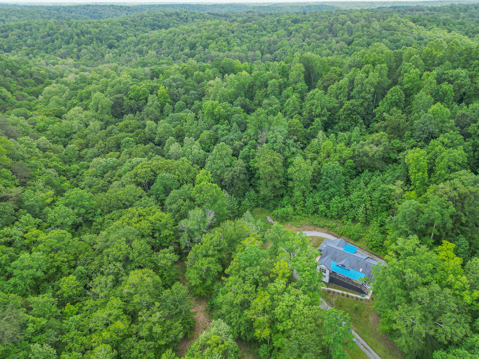 1115 Ridgecrest Road Kingston Springs, TN 37082 - Photo 33 of 38 an aerial view of residential house with outdoor space and trees all around